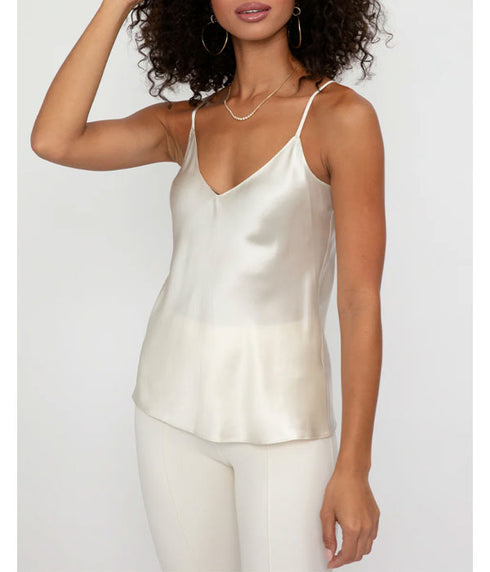 Gloria Silk Cami - Gardenia